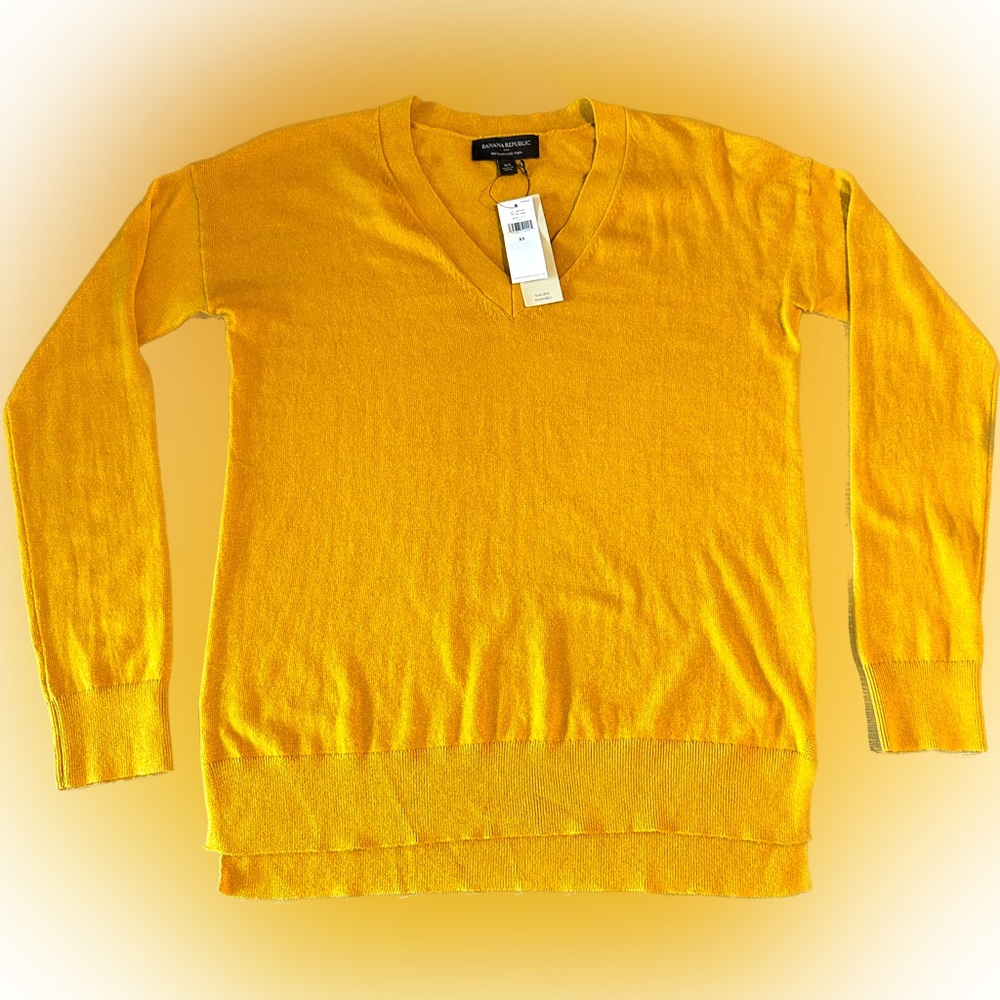 Banana Republic Sweater Yellow XS